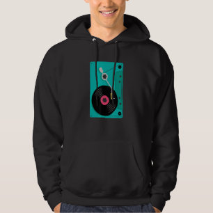 Cassette Tape Deck Recorder Record Player 80s Hoodie