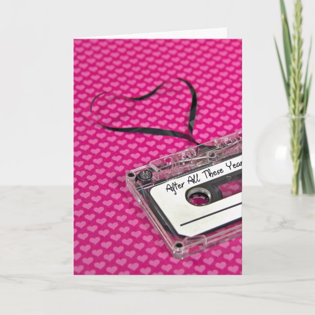 Cassette Tape for Anniversary Card (Front)