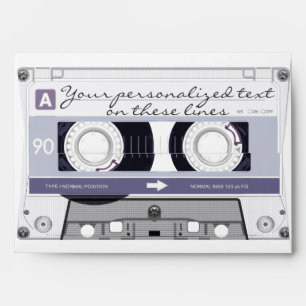Cassette tape - grey - envelope