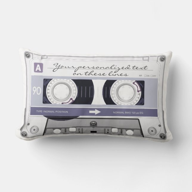 Cassette tape - grey - lumbar cushion (Front)