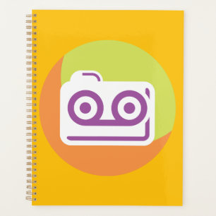 Cassette Tape Icon Vintage 80s 90s Style Music Planner