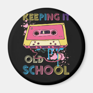 Cassette Tape Music Retro 80s Keeping old School Magnet