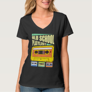 Cassette Tape Music Retro 80s Old School Playlist  T-Shirt