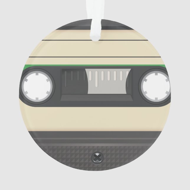 Cassette Tape Ornament (Back)