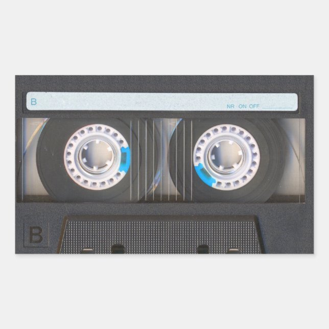 Cassette Tape Rectangular Sticker (Front)