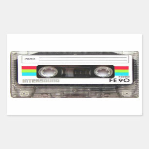 Cassette Tape Rectangular Stickers