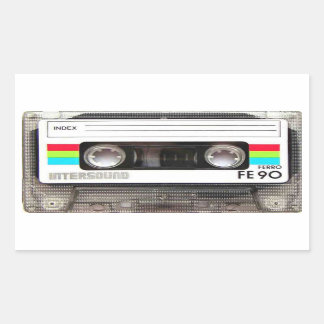 Cassette Tape Rectangular Stickers