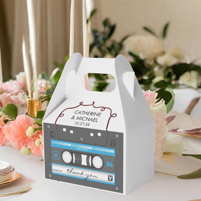 Cassette Tape Retro 70's Musical Wedding Favour Box (Creator Uploaded)