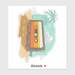Cassette Tape Retro 80’s on the Beach Rewind