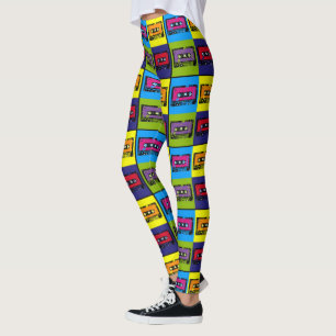 Cassette Tape Retro 90's Pop Art Leggings
