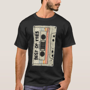 Cassette Tape Retro  Birthday Born 1983  Best of 1 T-Shirt