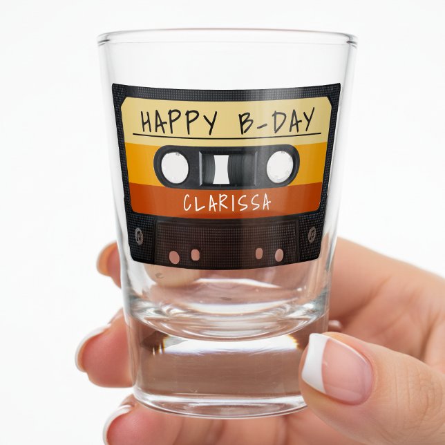 Cassette Tape Retro Birthday Party Shot Glass (Cassette Tape Retro Birthday Party Shot Glass
)