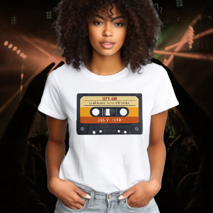 Cassette Tape Retro Birthday Party T-Shirt