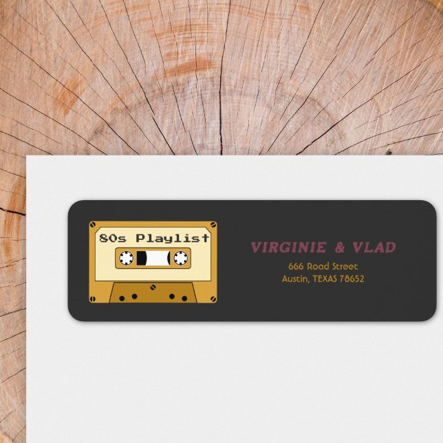 Cassette Tape Return address label (Cassette Tape Return address label)
