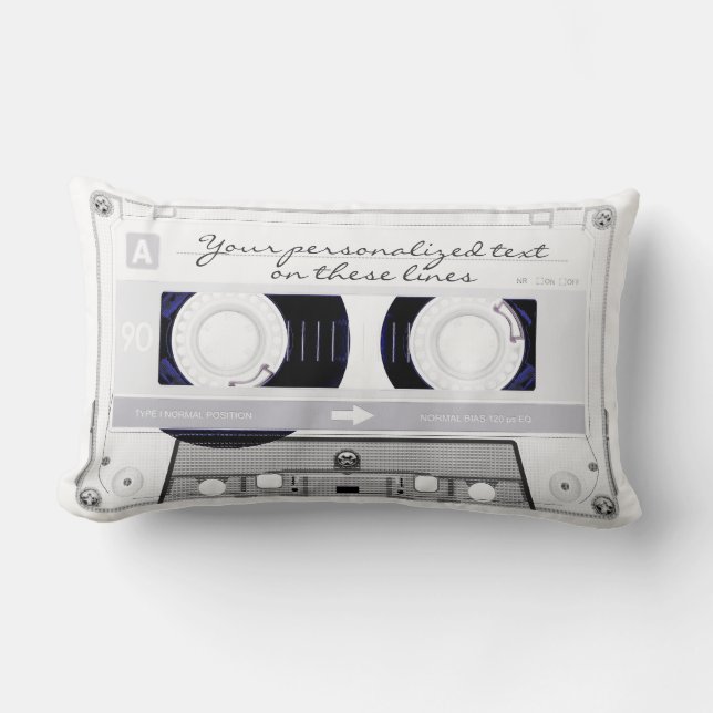 Cassette tape - white - lumbar cushion (Front)