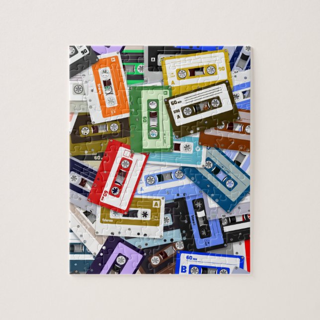 Cassette Tapes Jigsaw Puzzle (Vertical)