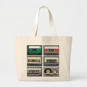 Cassette Tapes Large Tote Bag