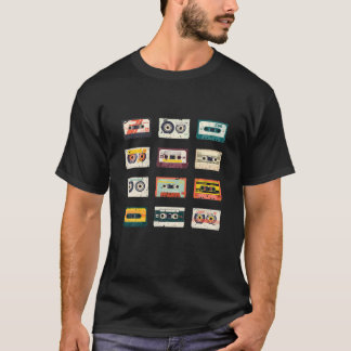 Cassette Tapes Mixtapes 1980S Radio Music Graphic T-Shirt
