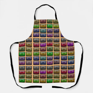 CASSETTE TAPES RETRO MUSIC LOVER APRON