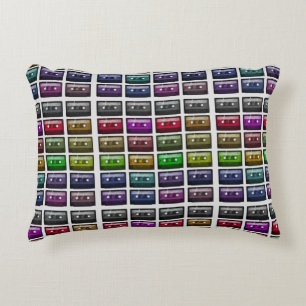 CASSETTE TAPES RETRO MUSIC LOVER DECORATIVE CUSHION