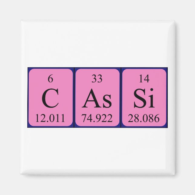 Cassi periodic table name magnet (Front)