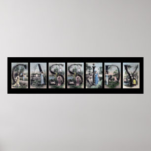 CASSIDY Alphabet Letter Name Art Poster