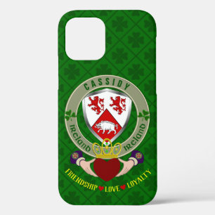 Cassidy Irish Shield & Claddagh Personalised iPhone 12 Case