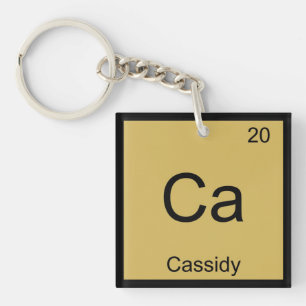 Cassidy Name Chemistry Element Periodic Table Key Ring
