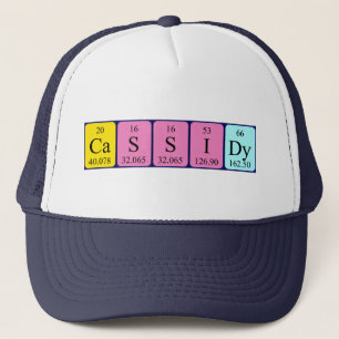 Cassidy periodic table name hat