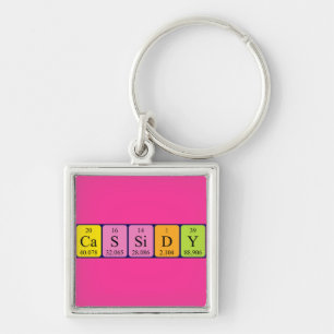 Cassidy periodic table name keyring