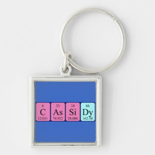 Cassidy periodic table name keyring