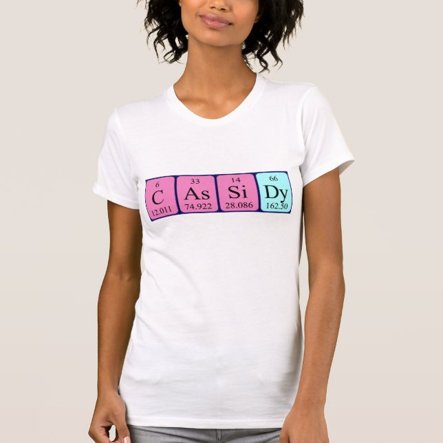 Cassidy periodic table name shirt (Front)