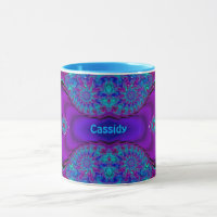CASSIDY ~ Zany 3D ~ Blue, Green and Purple