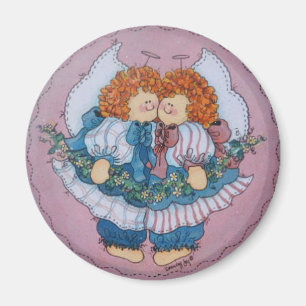 Cassie and Clarissa Twins Angel Magnet