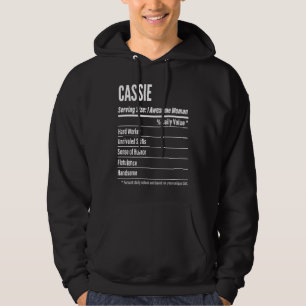 Cassie Nutritional Facts Serving Size Calories Hoodie