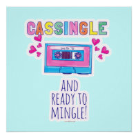 Cassingle Funny Retro Cassette Tape Slogan