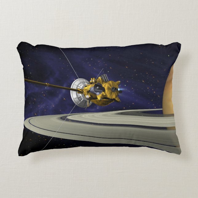 Cassini Saturn Orbit Insertion Decorative Cushion (Front)