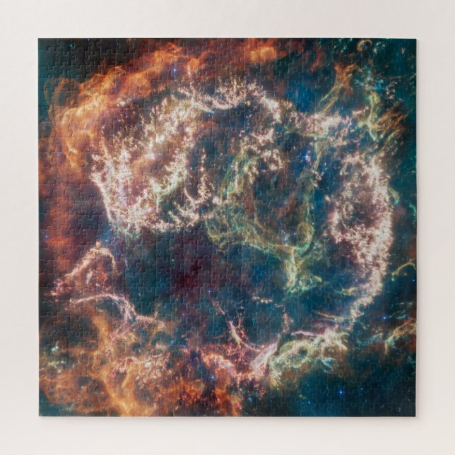 Cassiopeia A MIRI Image James Webb Space Telescope Jigsaw Puzzle (Vertical)