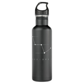 Cassiopeia Constellation - Astronomy Stargazing 710 Ml Water Bottle