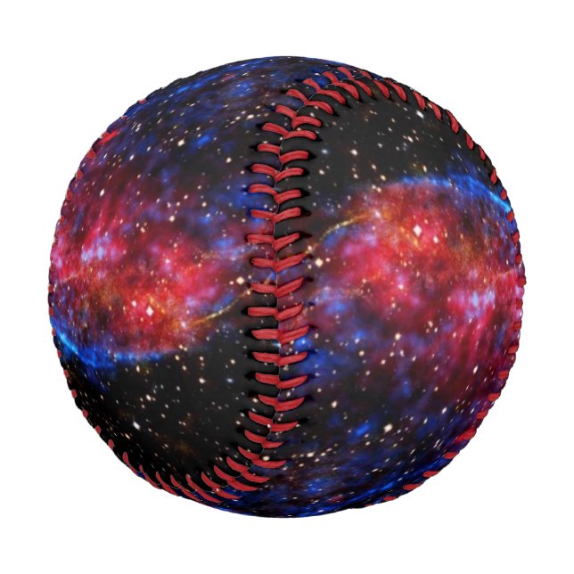 Cassiopeia Supernova Explosion, outer space sports Baseball (Angled)