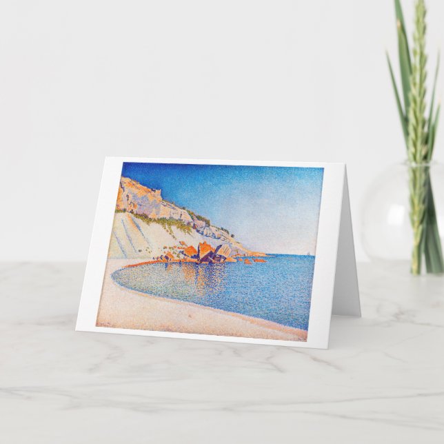 Cassis, Cap Lombard, Opus 196, Signac Card (Front)