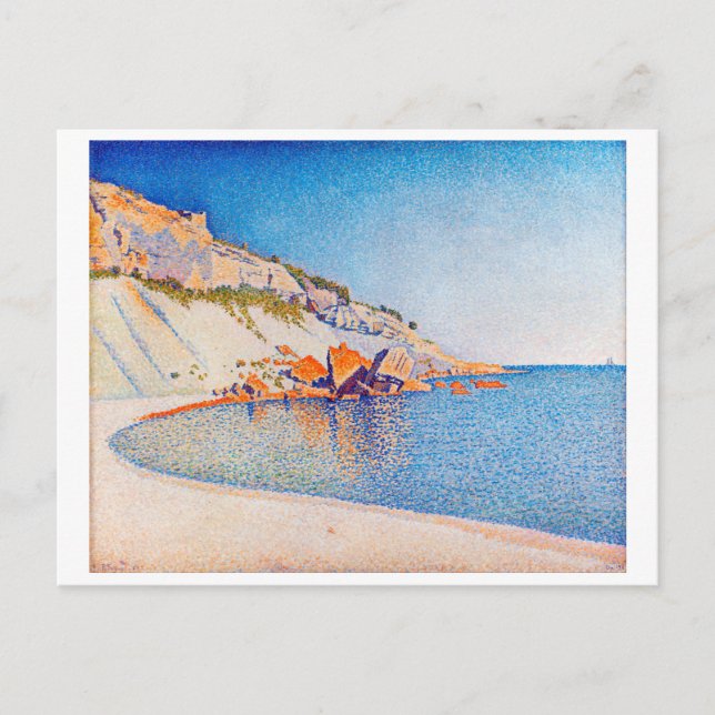 Cassis, Cap Lombard, Opus 196, Signac Postcard (Front)