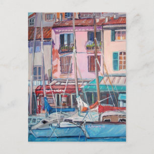 Cassis harbour - Postcard