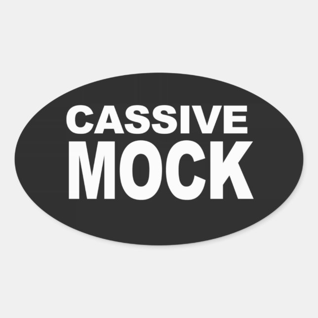 CASSIVE MOCK OVAL STICKER (Front)