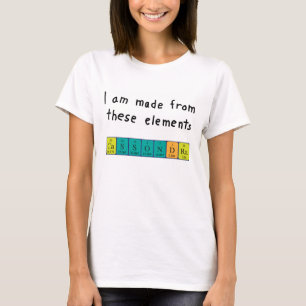 Cassondra periodic table name shirt