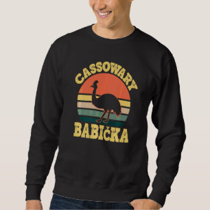Cassowary Babicka Cute Cassowary Party Czech Grand Sweatshirt