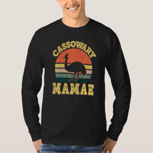 Cassowary Mamae Cute Cassowary Party Portuguese Mo T-Shirt