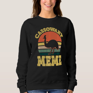 Cassowary Meme Cute Cassowary Family Party   Sweatshirt