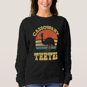 Cassowary Teetee Cute Cassowary Family Party   Sweatshirt