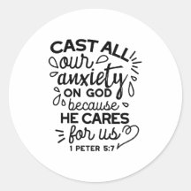 Cast All Your Anxiety – 1 Peter 5:7 Bible Verse